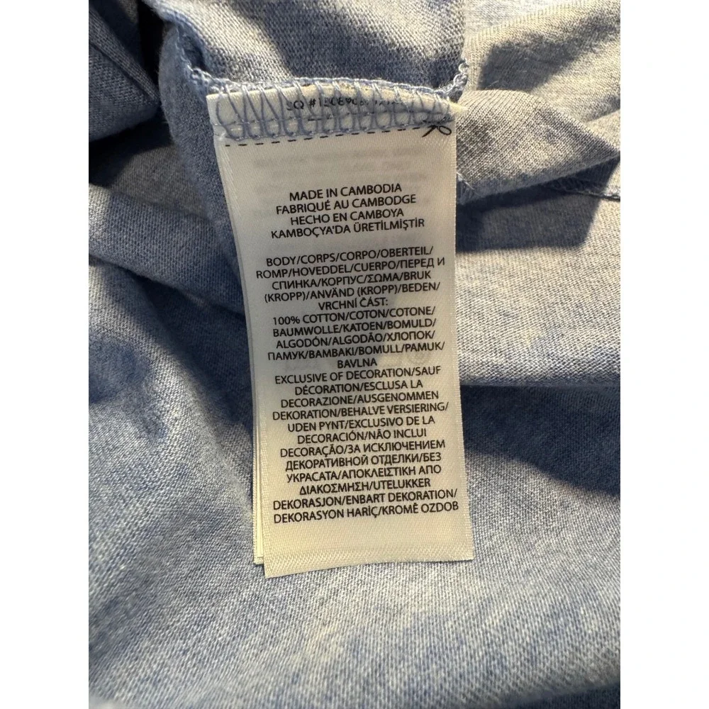 Polo Ralph Lauren Men's Classic Fit Crew Neck T-Shirt XXL‎ Blue Heather Red Pony